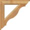 Ekena Millwork Funston Traditional Rough Sawn Bracket w/ Offset Brace, Western Red Cedar, 6"W x 28"D x 28"H BKT0604X28X28FST01RWR - alternate 2